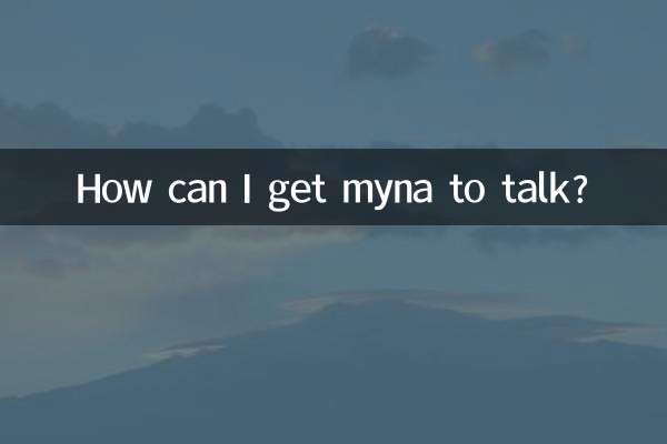 How can I get myna to talk?