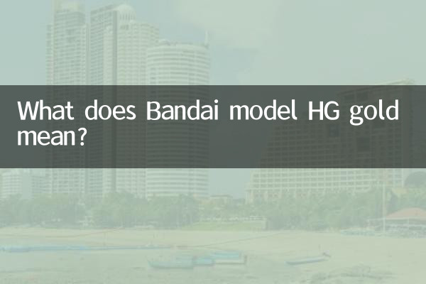 What does Bandai model HG gold mean?