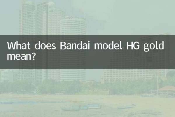 What does Bandai model HG gold mean?