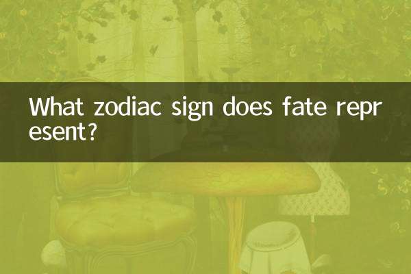What zodiac sign does fate represent?
