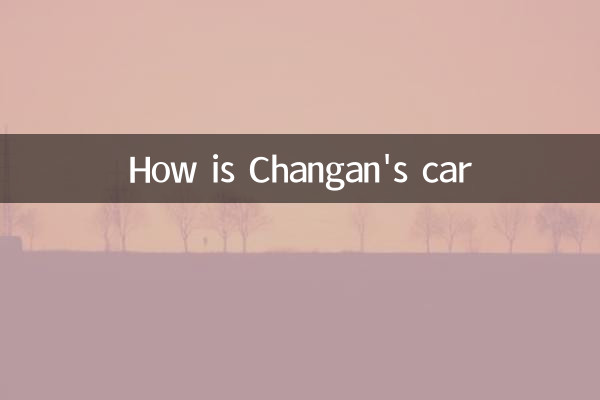 Com'è l'auto di Changan