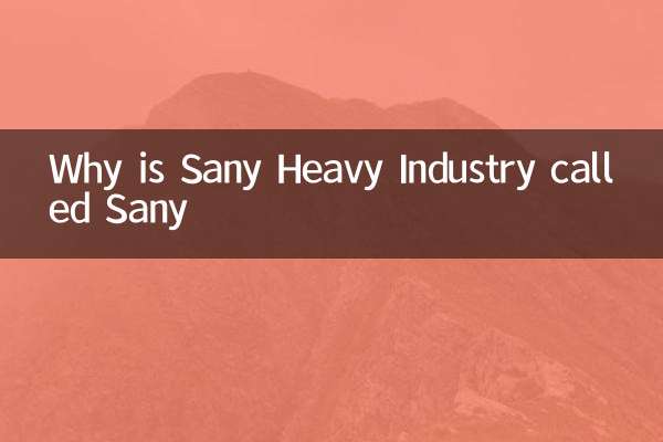 ¿Por qué Sany Heavy Industry se llama Sany?