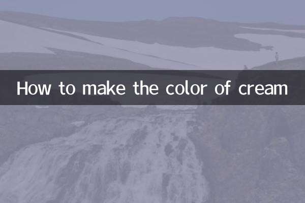 Come realizzare il colore della crema