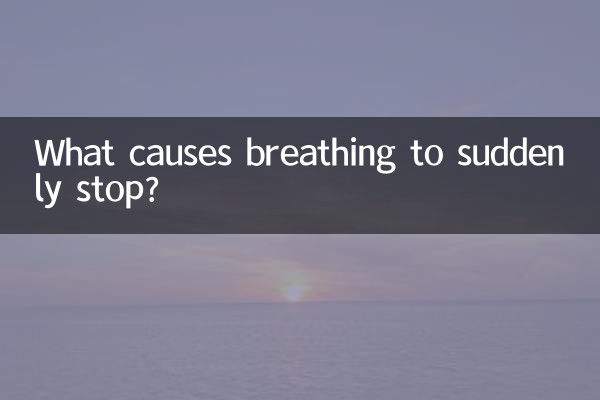 What causes breathing to suddenly stop?