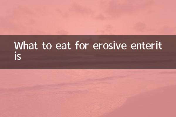 O que comer para enterite erosiva