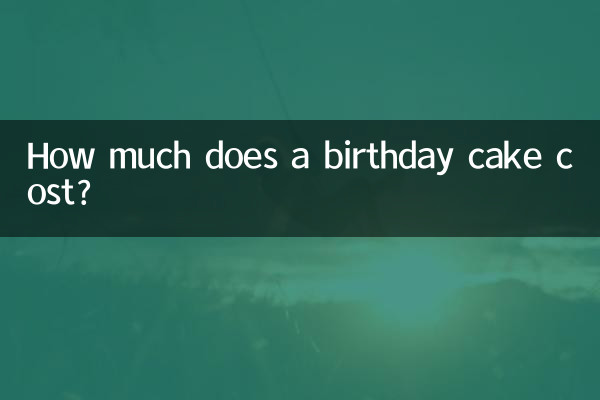 How much does a birthday cake cost?