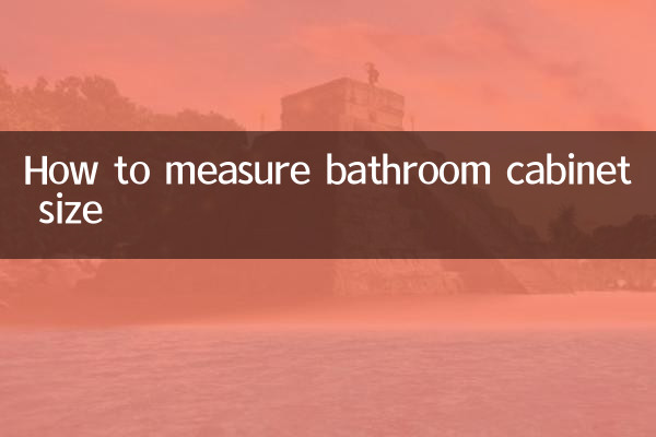 Como medir o tamanho do armário do banheiro