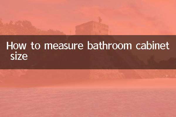 Como medir o tamanho do armário do banheiro