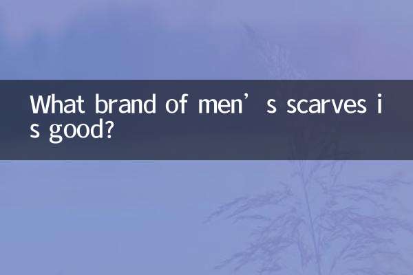 남자 스카프 어떤 브랜드가 좋은가요?