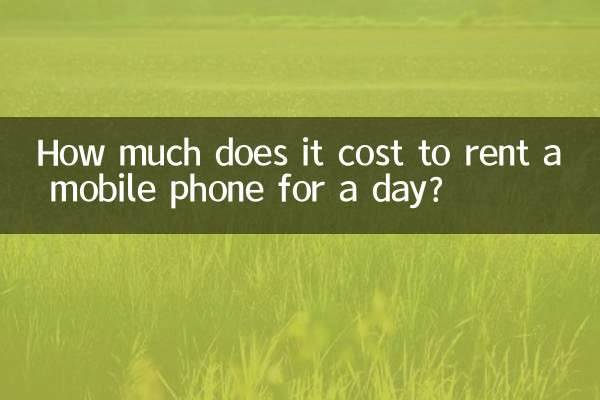 Quanto costa noleggiare un cellulare per un giorno?