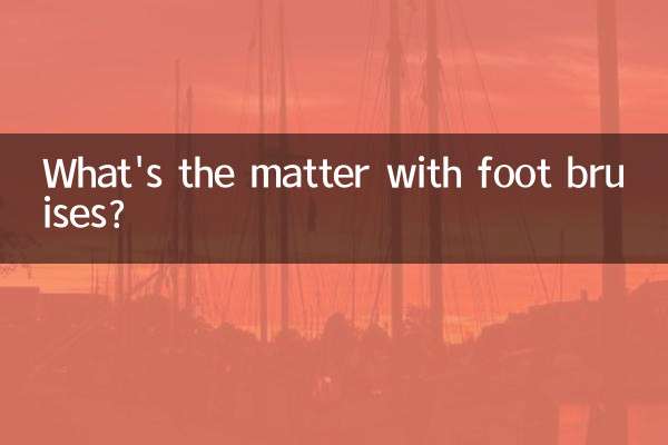 Qual è il problema con i lividi ai piedi?