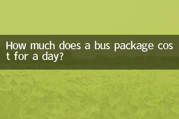 Quanto costa un pacchetto bus per una giornata?