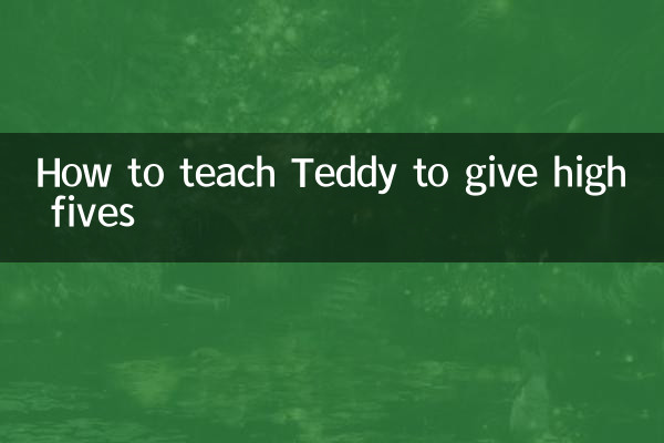 Как научить Тедди давать пятерку