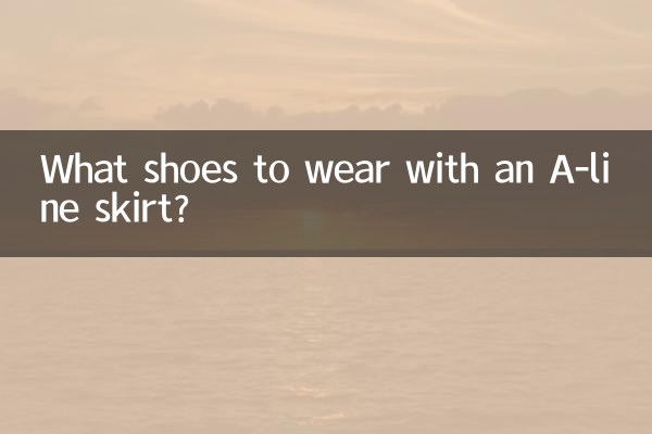 Quali scarpe indossare con una gonna a trapezio?