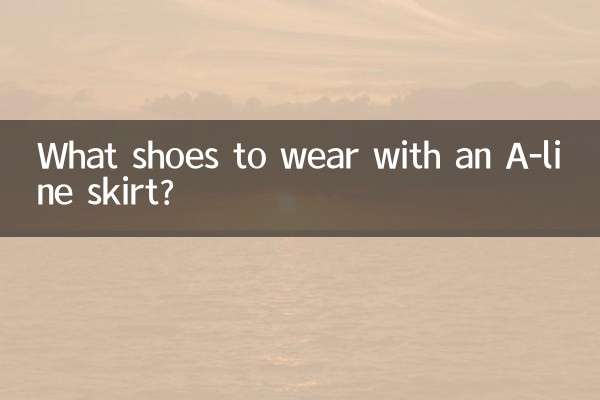 Quali scarpe indossare con una gonna a trapezio?