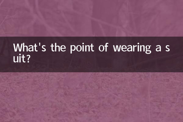 স্যুট পরে লাভ কি?