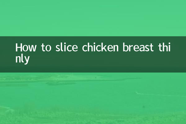 Como cortar peito de frango em fatias finas