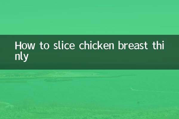 鸡胸肉怎么切薄片
