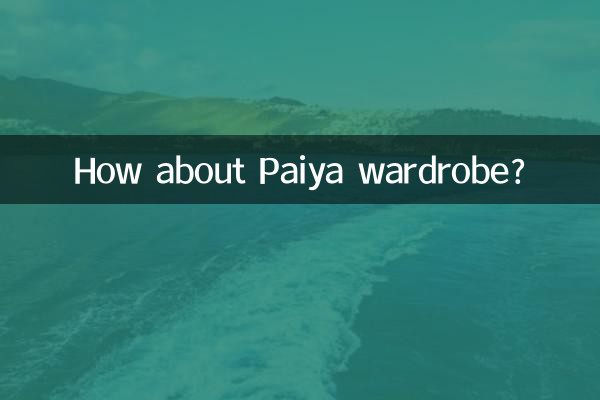 파이야 옷장은 어때요?