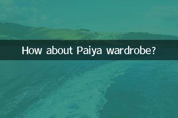 파이야 옷장은 어때요?