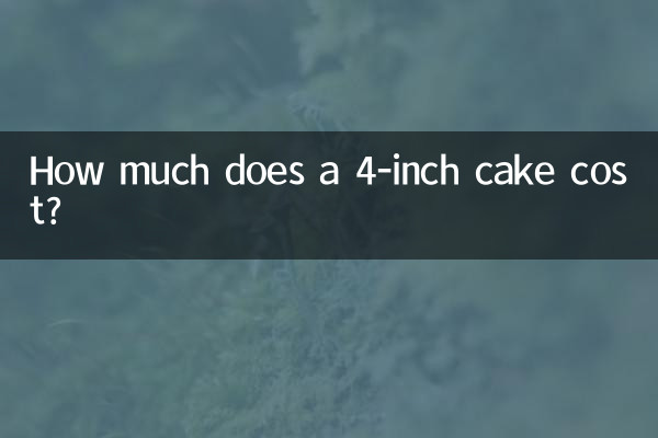 4 इंच के केक की कीमत कितनी है?