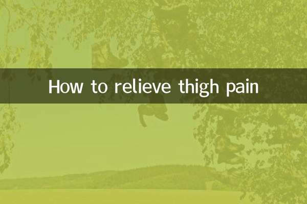 Como aliviar a dor na coxa