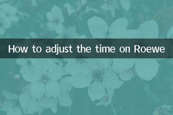 Cómo ajustar la hora en Roewe
