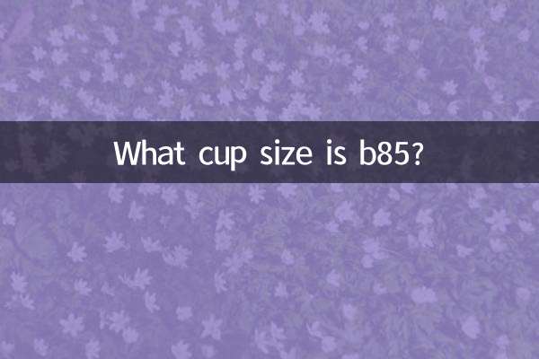 What cup size is b85?