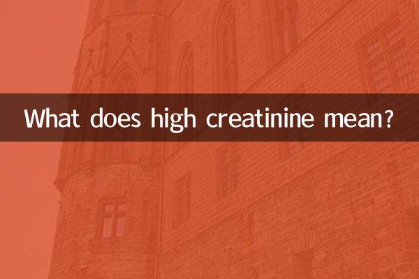 Cosa significa creatinina alta?