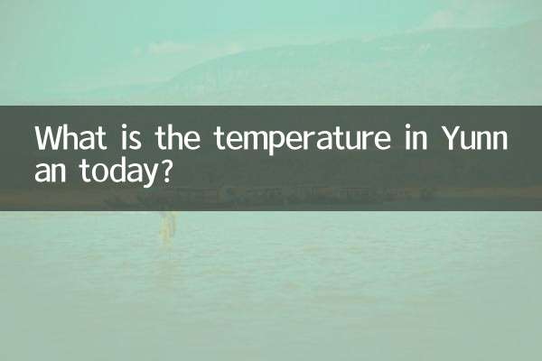 What is the temperature in Yunnan today?