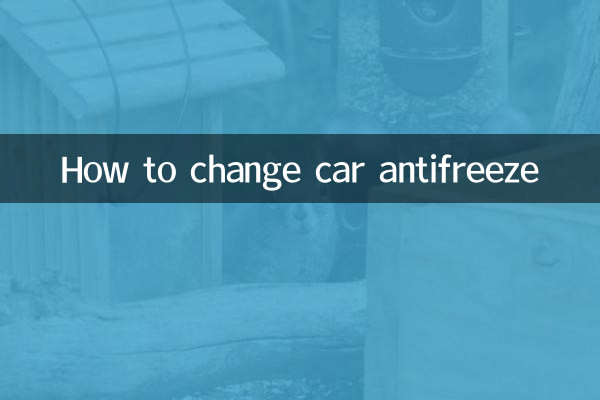 Come cambiare l'antigelo dell'auto