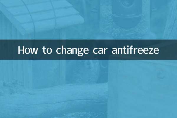 Come cambiare l'antigelo dell'auto