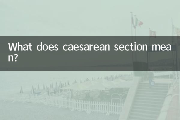 What does caesarean section mean?