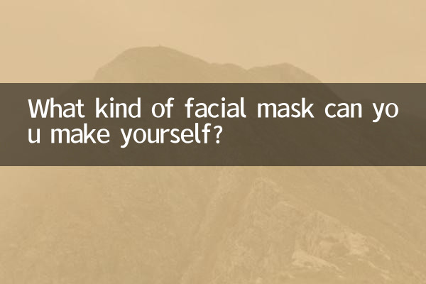 ¿Qué tipo de mascarilla facial puedes hacer tú mismo?