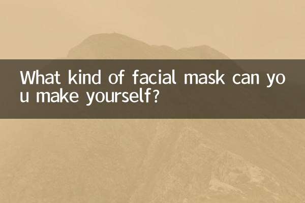 ¿Qué tipo de mascarilla facial puedes hacer tú mismo?