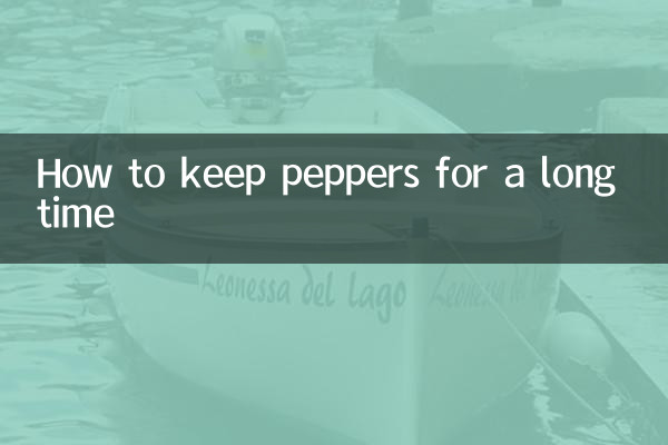 Comment conserver les poivrons longtemps