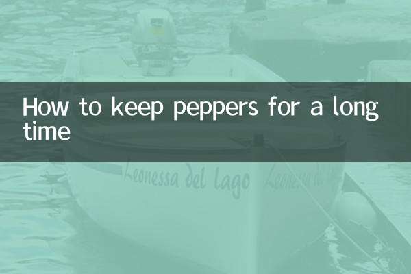 Comment conserver les poivrons longtemps