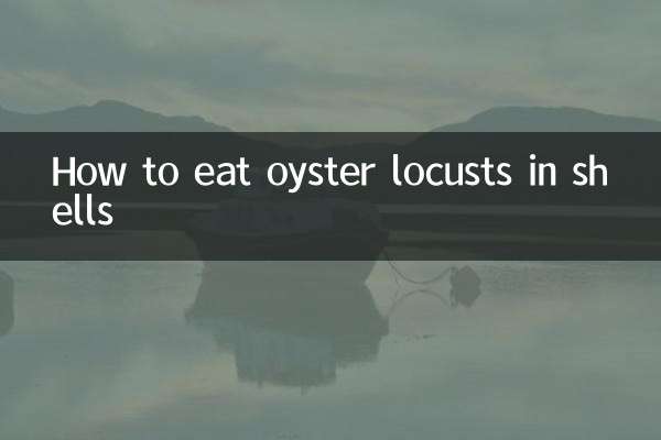 Come mangiare le locuste di ostriche con il guscio