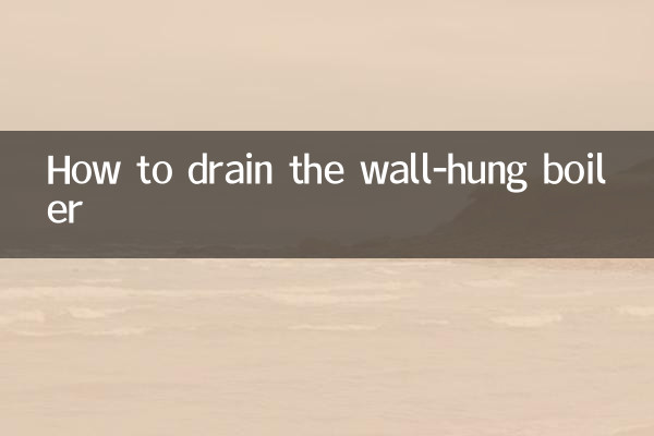 Come svuotare la caldaia murale