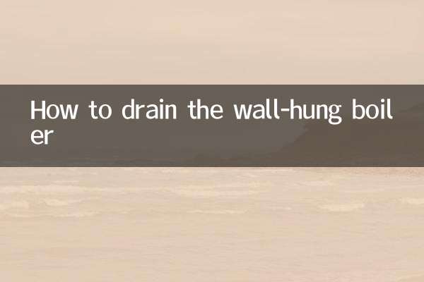 Come svuotare la caldaia murale