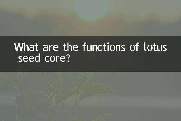 ما هي وظائف جوهر بذور اللوتس؟