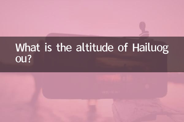 Wie hoch liegt Hailuogou?