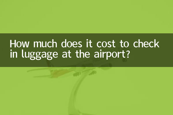 Combien coûte l’enregistrement des bagages à l’aéroport ?