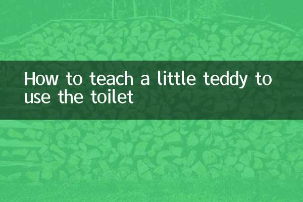 Come insegnare a un orsacchiotto a usare il bagno