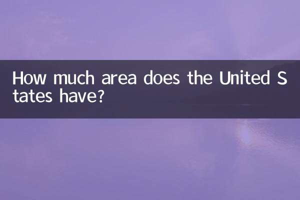 How much area does the United States have?