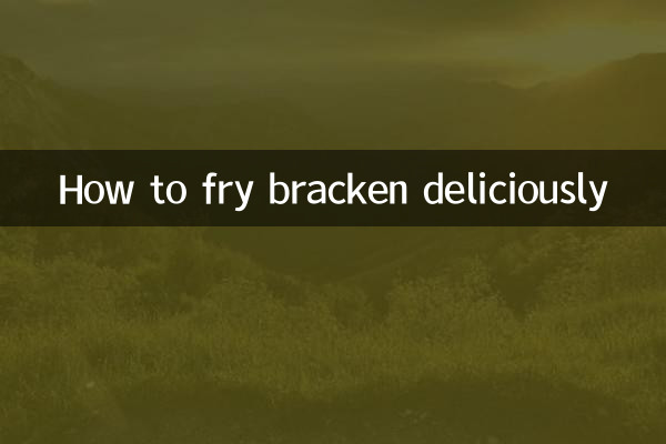 Come friggere deliziosamente le felci