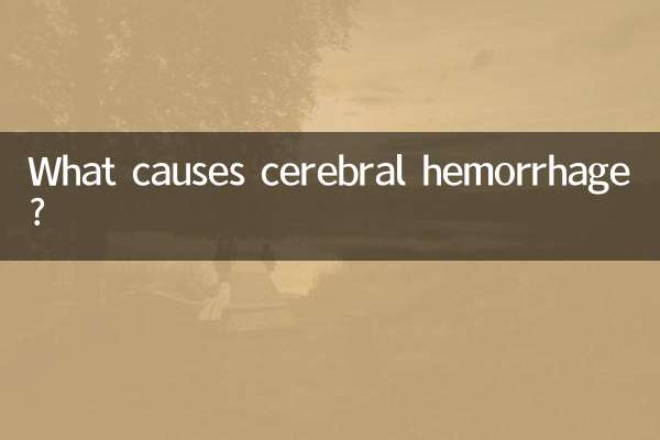 ما الذي يسبب النزيف الدماغي؟