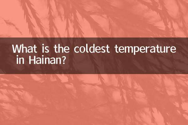 Какова самая холодная температура на Хайнане?