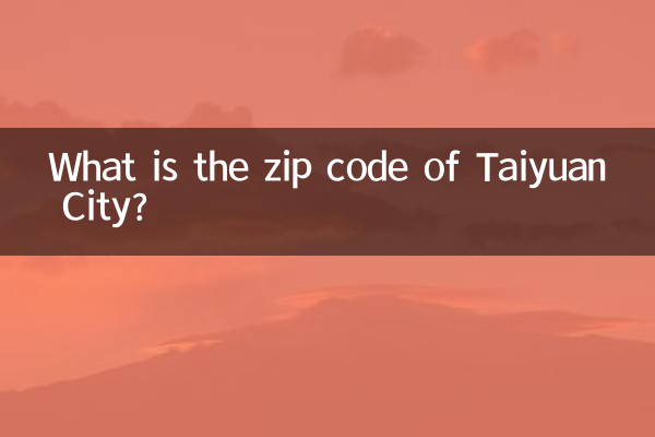 ¿Cuál es el código postal de la ciudad de Taiyuan?