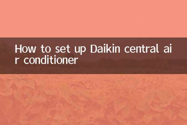 How to set up Daikin central air conditioner